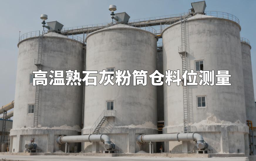 高温熟石灰粉筒仓料位测量 高温熟石灰粉筒仓料位测量