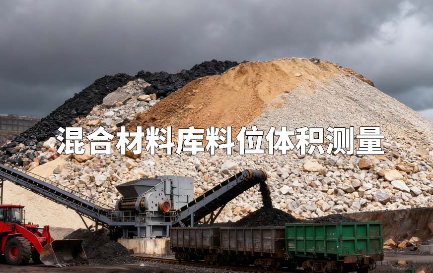 混合材料库料位体积测量