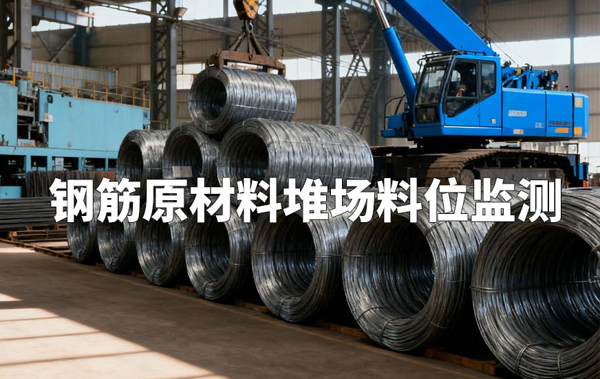 钢筋原材料堆场料位监测