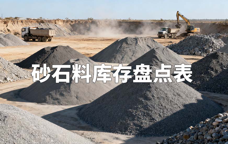 砂石料库存盘点表