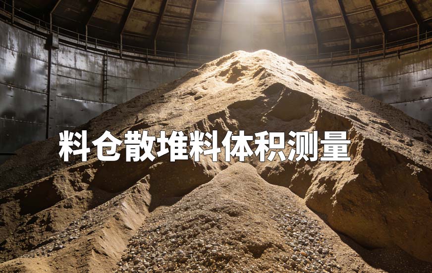 料仓散堆料体积测量