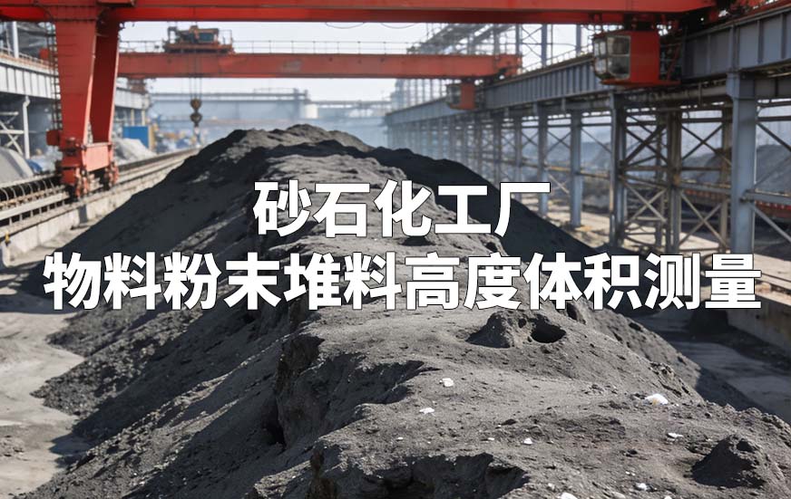 砂石化工厂物料粉末堆料高度体积测量 砂石化工厂物料粉末堆料高度体积测量