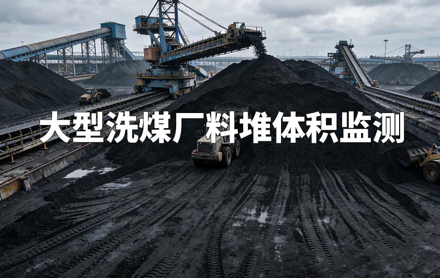 大型洗煤厂料堆体积监测 大型洗煤厂料堆体积监测