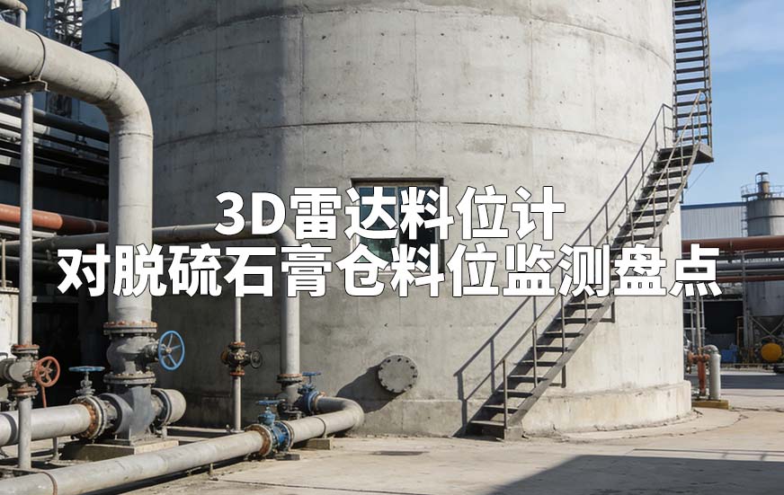 3D雷达料位计如何对脱硫石膏仓料位监测盘点