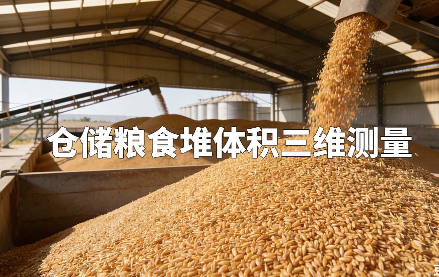 仓储粮食堆体积三维测量