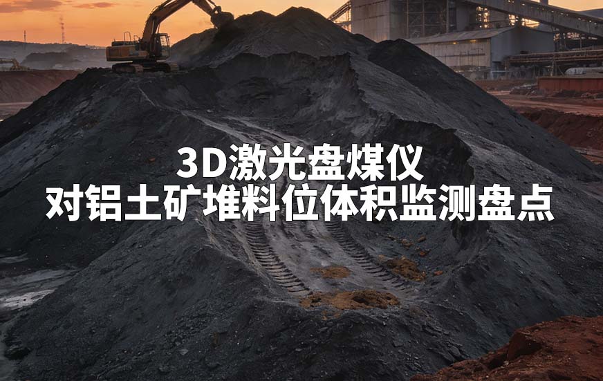 3D激光盘煤仪如何对铝土矿堆料位体积监测盘点