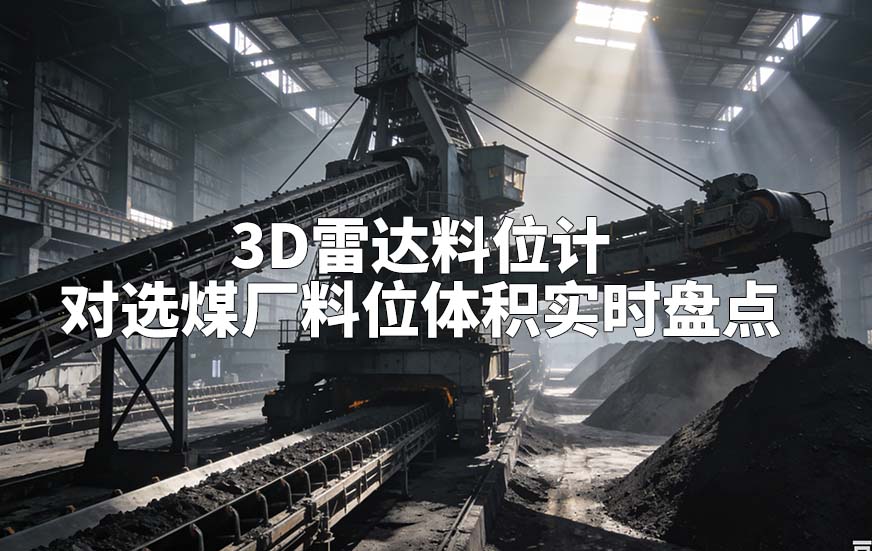 3D雷达料位计如何对选煤厂料位体积实时盘点