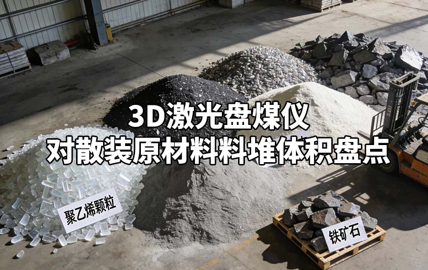 3D激光盘煤仪如何对散装原材料料堆体积盘点