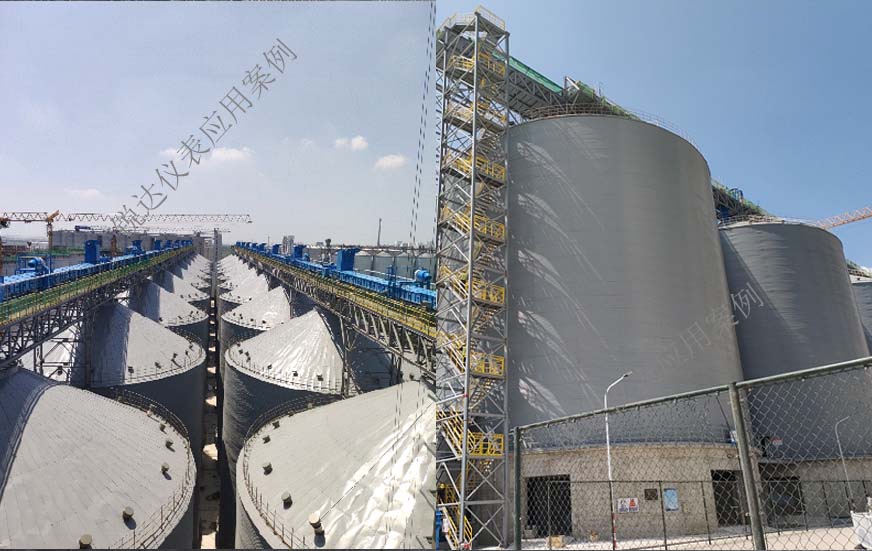 粮食仓储40个筒仓料位体积高精度测量