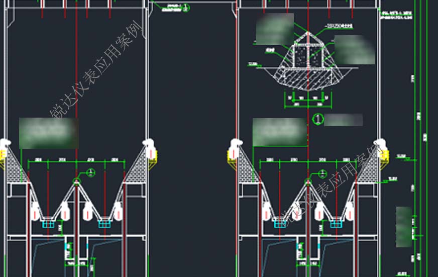 洗煤厂原煤筒仓料位体积高度实时监测