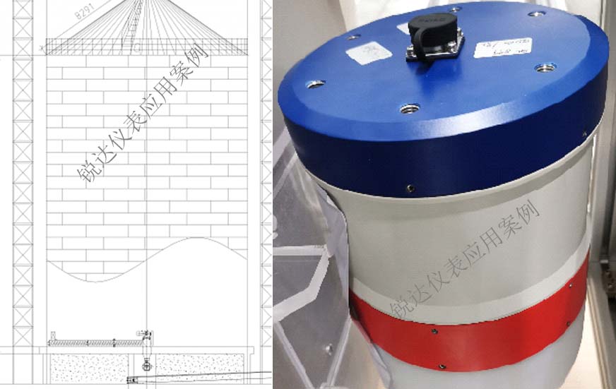 小麦筒仓料位体积监测