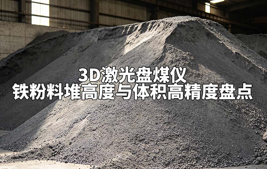 3D激光盘煤仪实现铁粉料堆高度与体积高精度盘点 3D激光盘煤仪实现铁粉料堆高度与体积高精度盘点