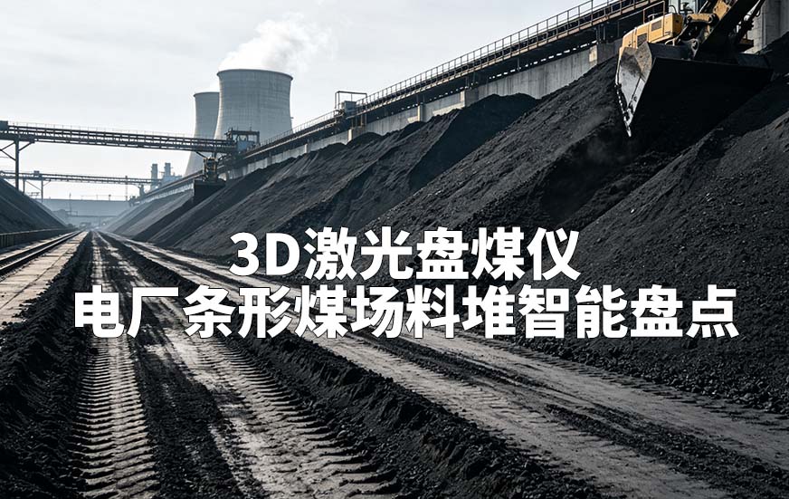 3D激光盘煤仪如何对电厂条形煤场料堆智能盘点