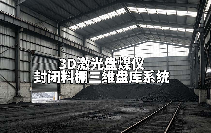 3D激光盘煤仪封闭料棚三维盘库系统