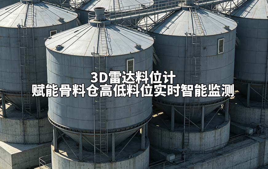 3D雷达料位计赋能骨料仓高低料位实时智能监测