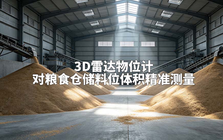 3D雷达物位计对粮食仓储料位体积精准测量
