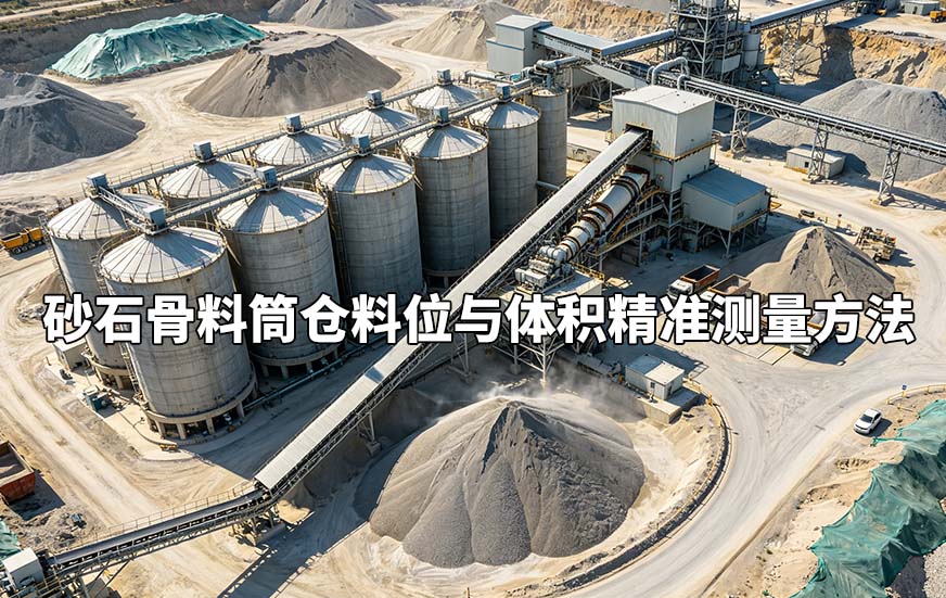 砂石骨料筒仓料位与体积精准测量方法