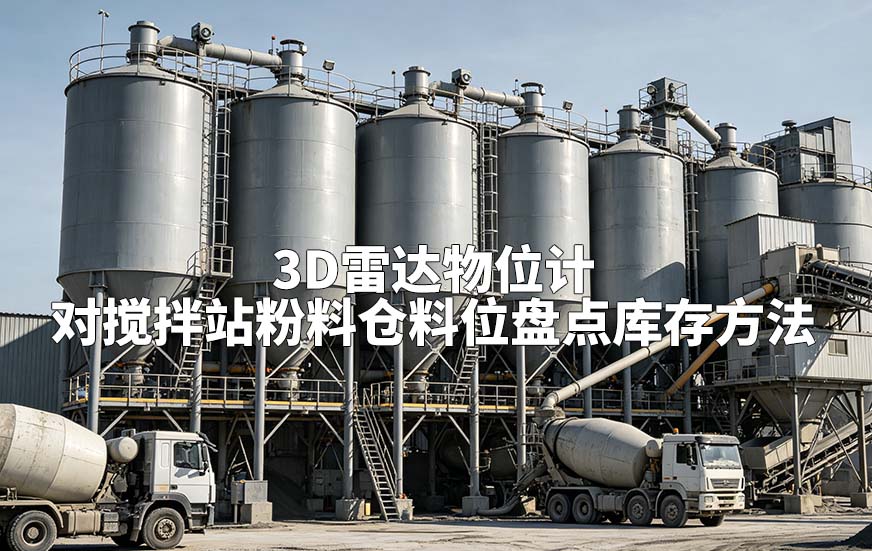 3D雷达物位计对搅拌站粉料仓料位盘点库存方法 3D雷达物位计对搅拌站粉料仓料位盘点库存方法