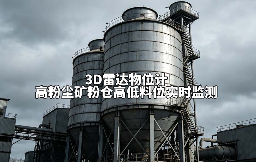 3D雷达物位计高粉尘矿粉仓高低料位实时监测 3D雷达物位计高粉尘矿粉仓高低料位实时监测