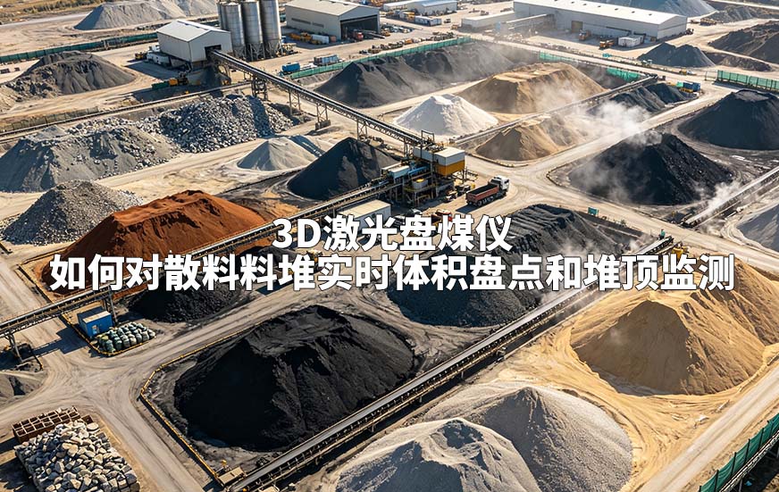 3D激光盘煤仪如何对散料料堆实时体积盘点和堆顶监测