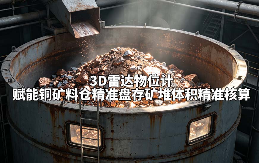 3D雷达物位计赋能铜矿料仓精准盘存矿堆体积精准核算