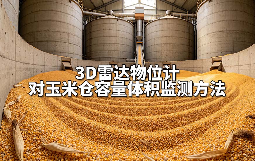 3D雷达物位计对玉米仓容量体积监测方法