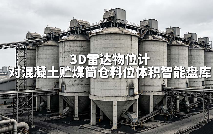 3D雷达物位计对混凝土贮煤筒仓料位体积智能盘库