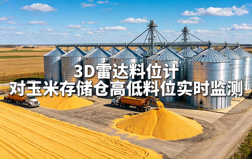 3D雷达料位计对玉米存储仓高低料位实时监测 3D雷达料位计对玉米存储仓高低料位实时监测