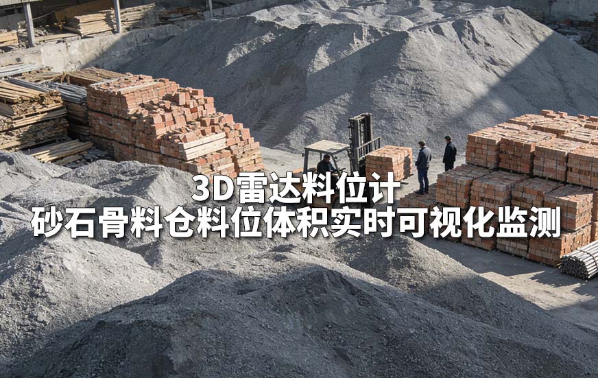 3D雷达料位计砂石骨料仓料位体积实时可视化监测 3D雷达料位计砂石骨料仓料位体积实时可视化监测