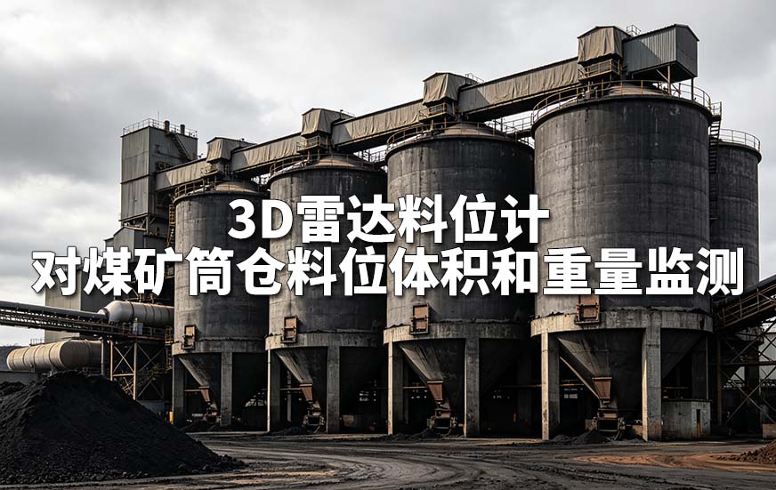3D雷达料位计对煤矿筒仓料位体积和重量监测