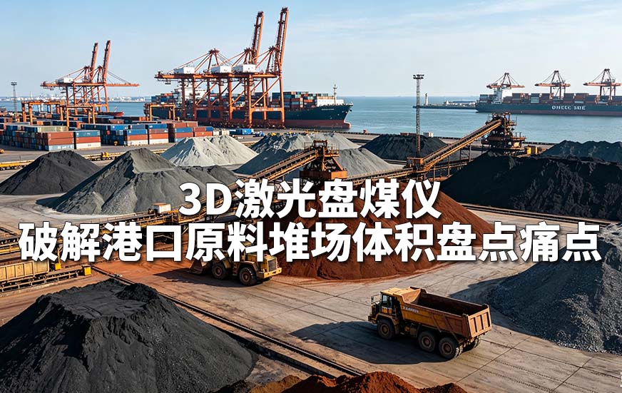 3D激光盘煤仪破解港口原料堆场体积盘点痛点 3D激光盘煤仪破解港口原料堆场体积盘点痛点