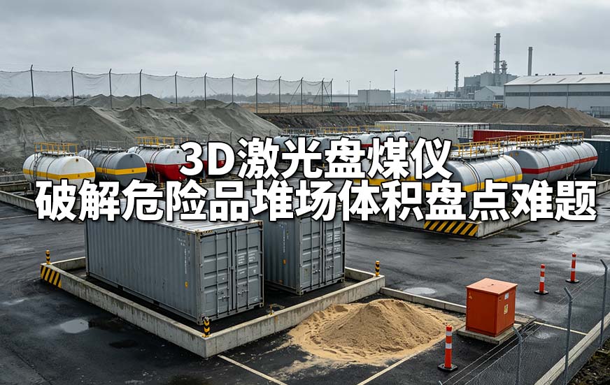 3D激光盘煤仪破解危险品堆场体积盘点难题