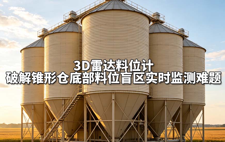 3D雷达料位计破解锥形仓底部料位盲区实时监测难题 3D雷达料位计破解锥形仓底部料位盲区实时监测难题