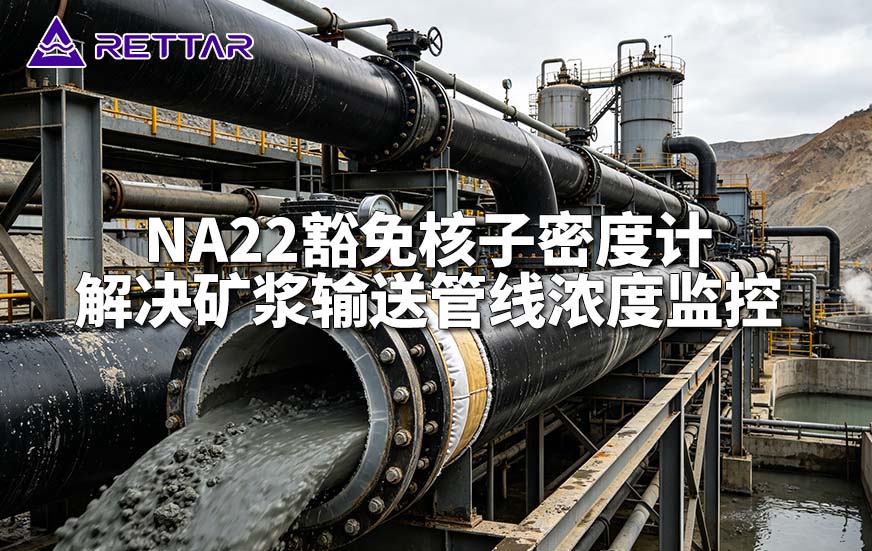 Na22豁免核子密度计解决矿浆输送管线浓度监控