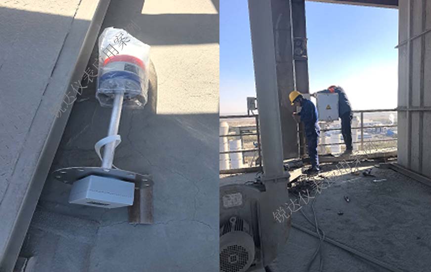 高粉尘水泥筒仓实时料位体积监测1