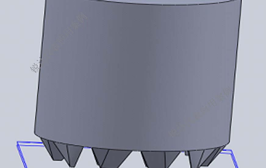 石油焦圆筒仓三维料位体积监测1